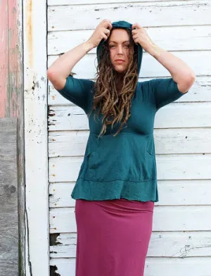 Hooded Eclipse Kangaroo Pocket Wanderer Shirt