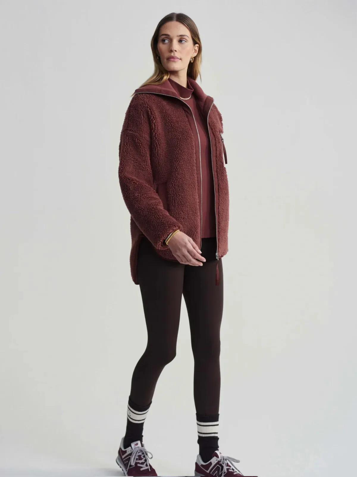 Hot Chocolate Myla Zip Through Sherpa Jacket
