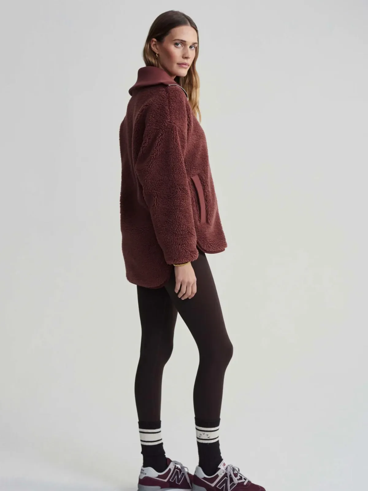 Hot Chocolate Myla Zip Through Sherpa Jacket
