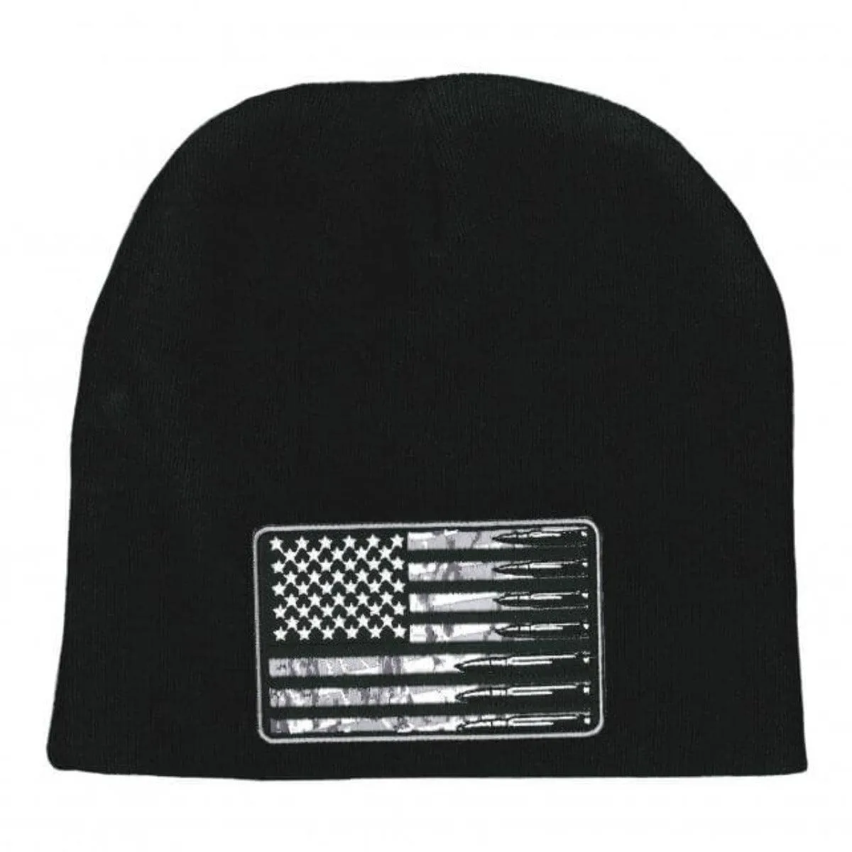 Hot Leathers Usa Flag Bullets Knit Hat