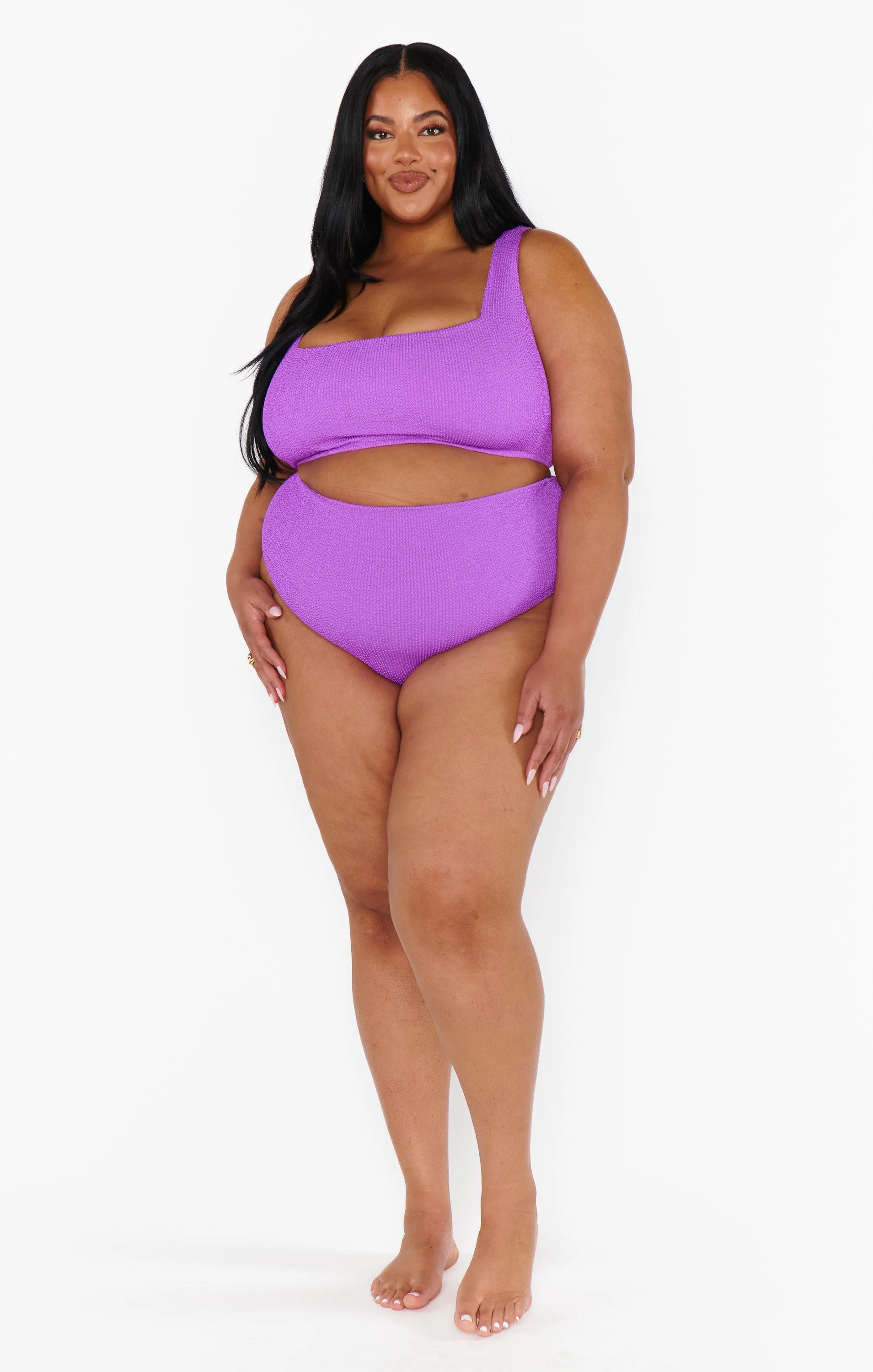 Hot Tub Top ~ Ultra Violet Scrunch
