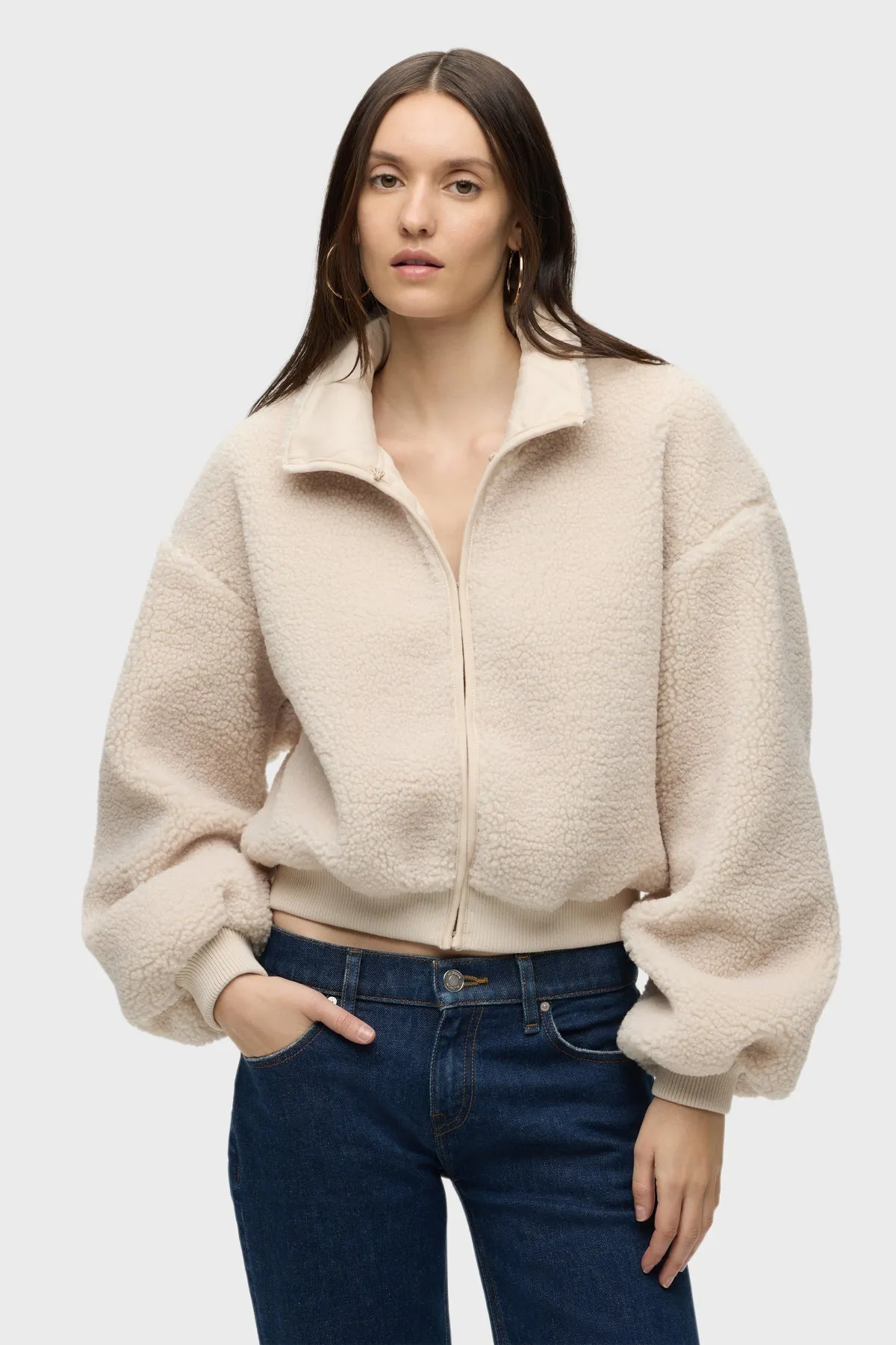 Hudson Hook & Eye Cream Sherpa