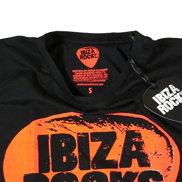 Ibiza Rocks Black Plectrum T-Shirt with Drawstring Bag