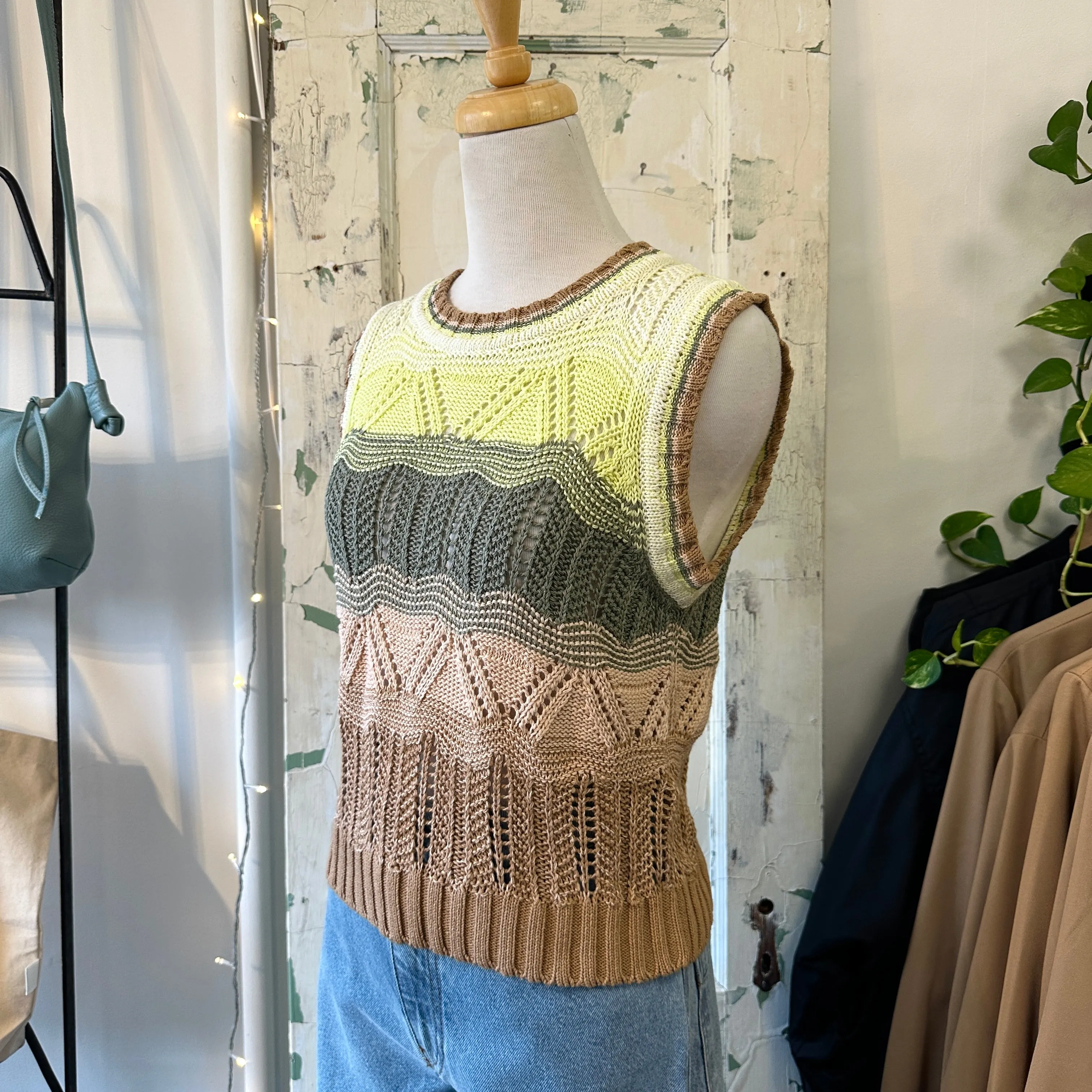Indi & Cold // Multi Colour Knit Vest *Last Size XL
