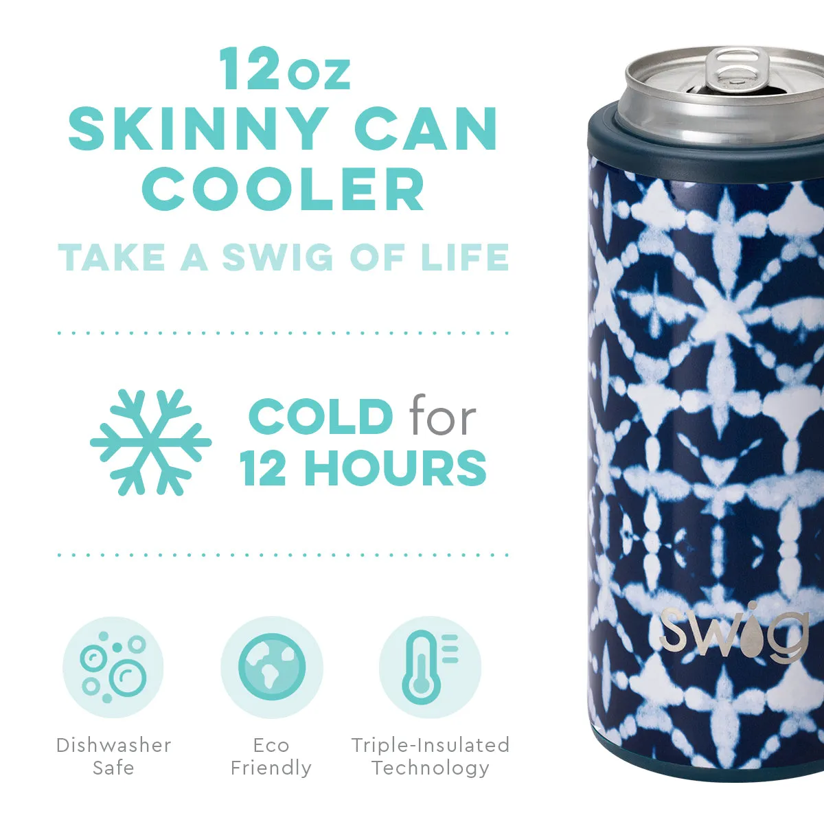 Indigo Isles Skinny Can Cooler (12oz)
