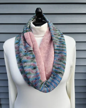 Infinity Scarf - Multicolor and Pink