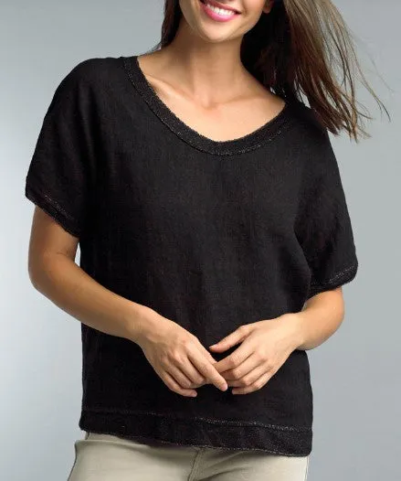 Italian Top with Light Sparkle Trim