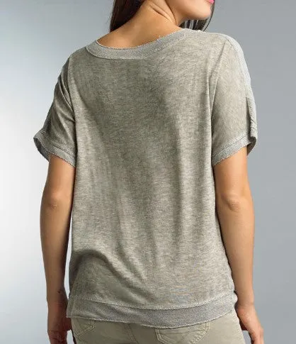 Italian Top with Light Sparkle Trim