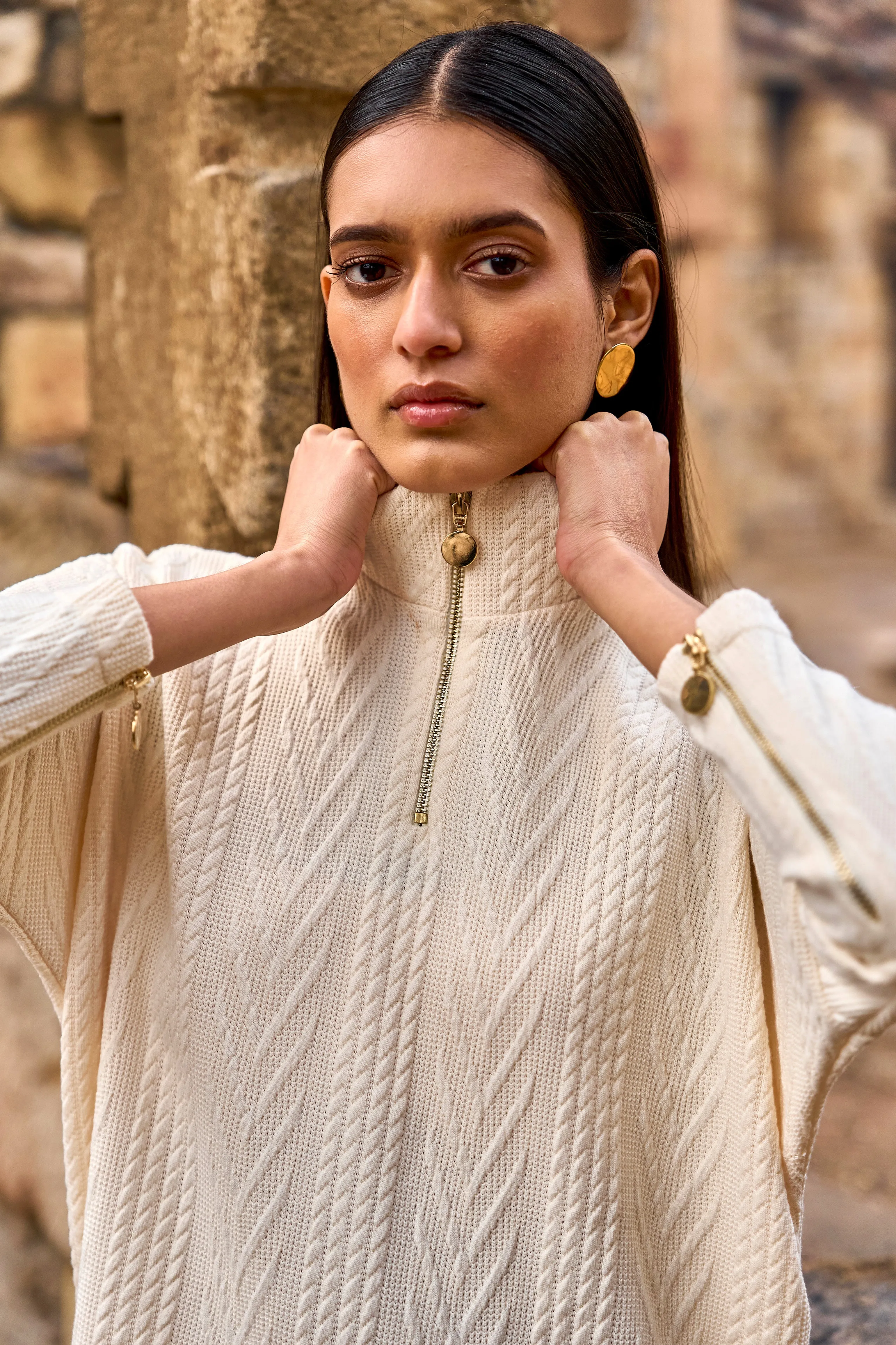 Ivory Knit Top
