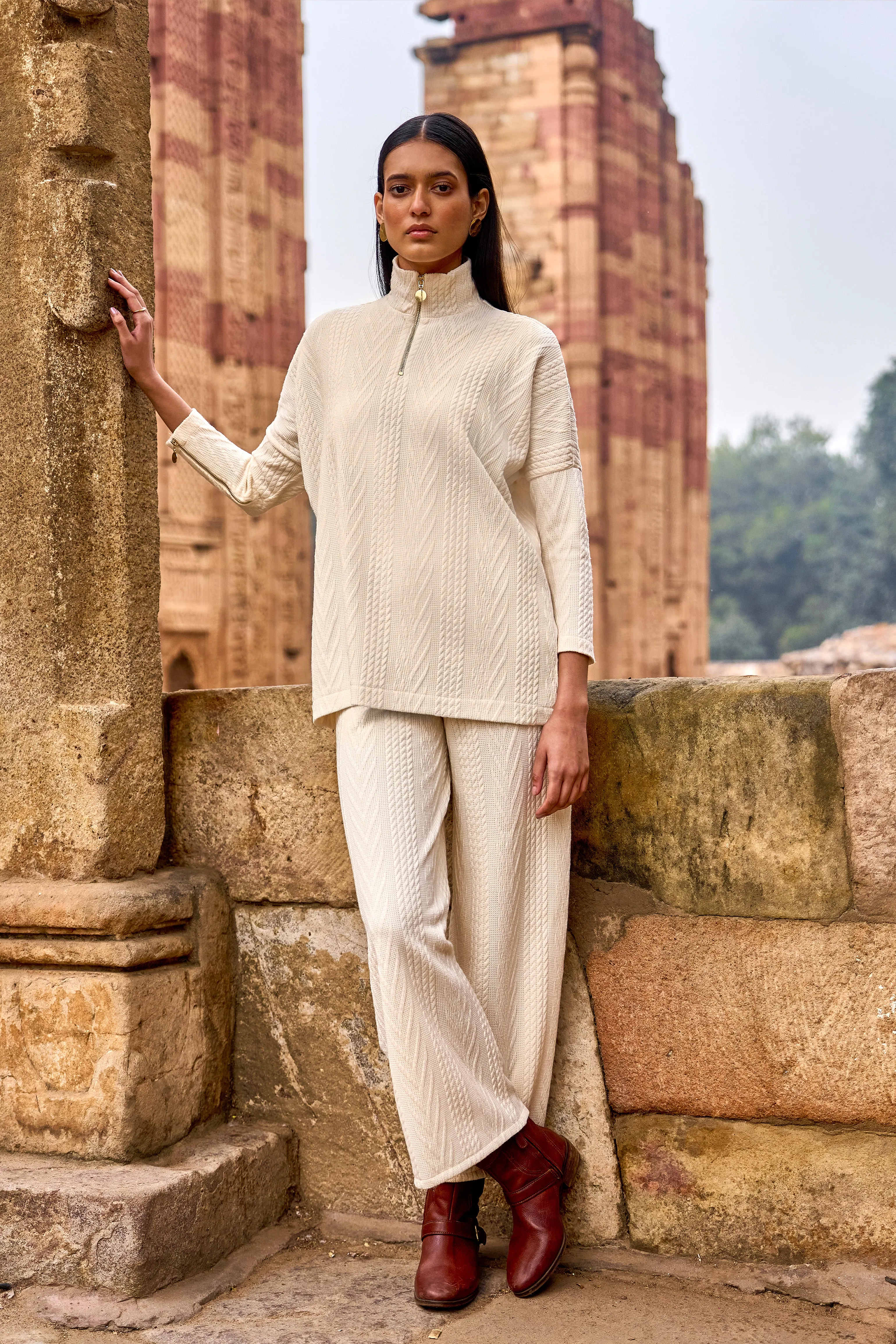 Ivory Knit Top