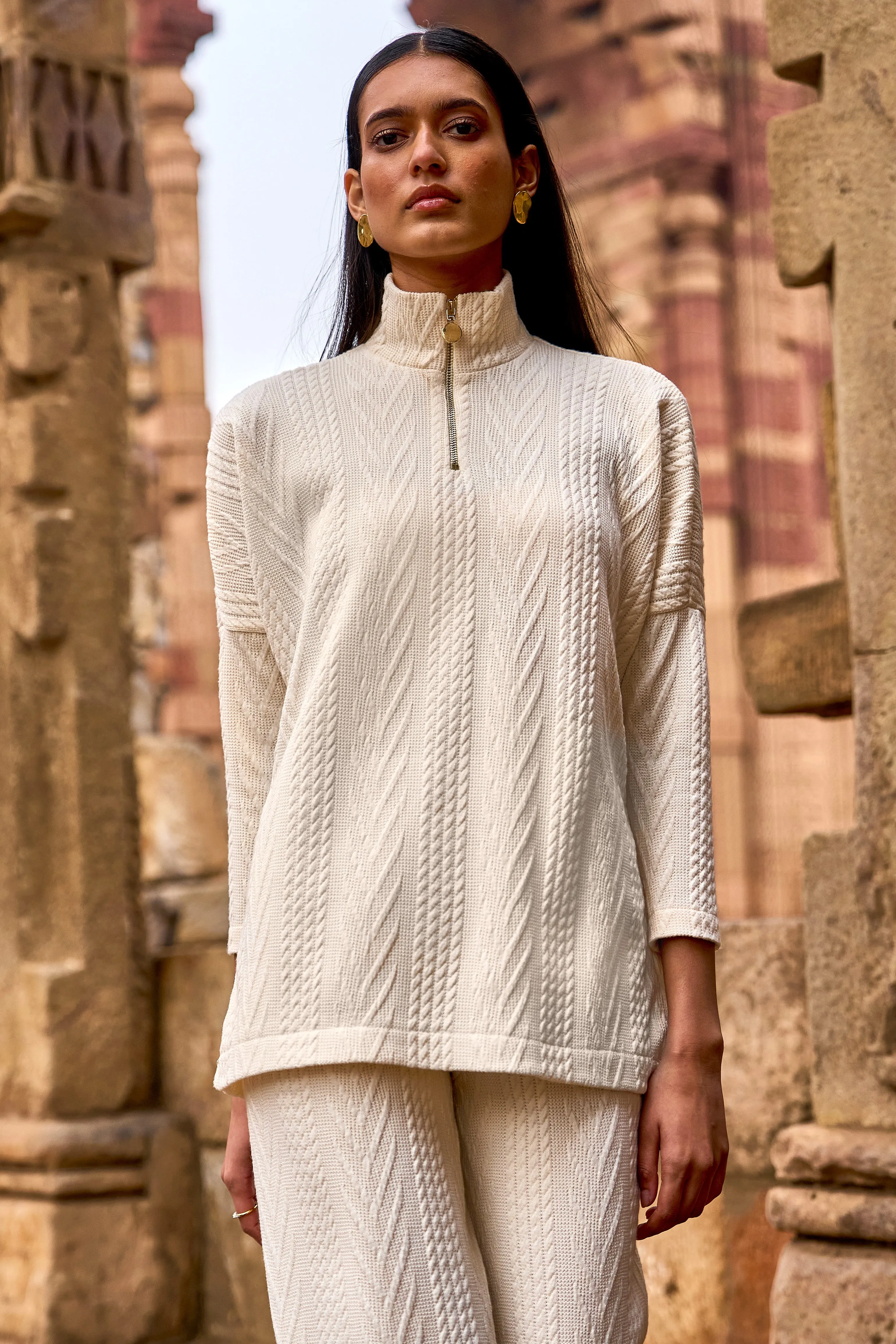 Ivory Knit Top