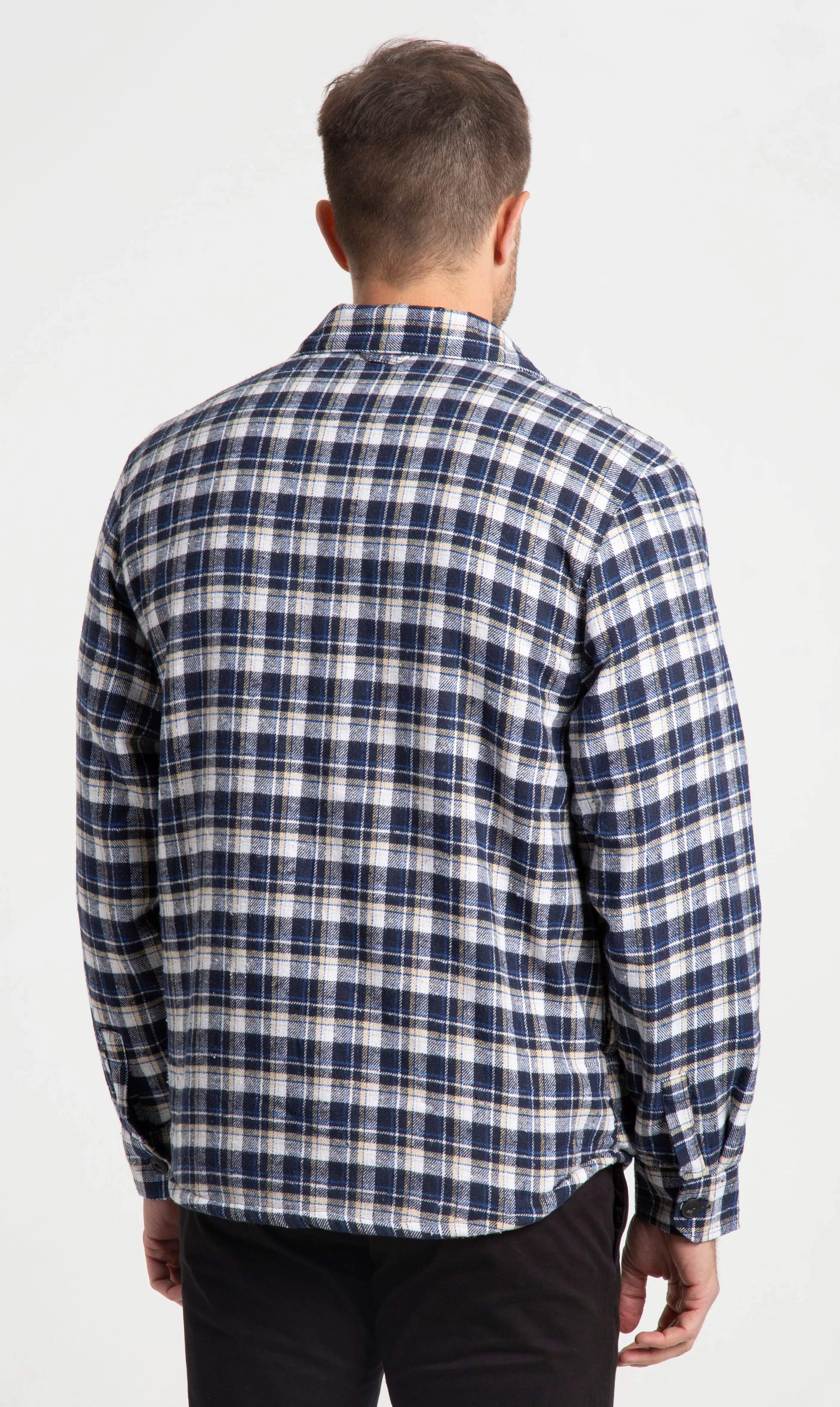 Jachs NY Recycled Flannel Shirt Jacket W Sherpa Lining