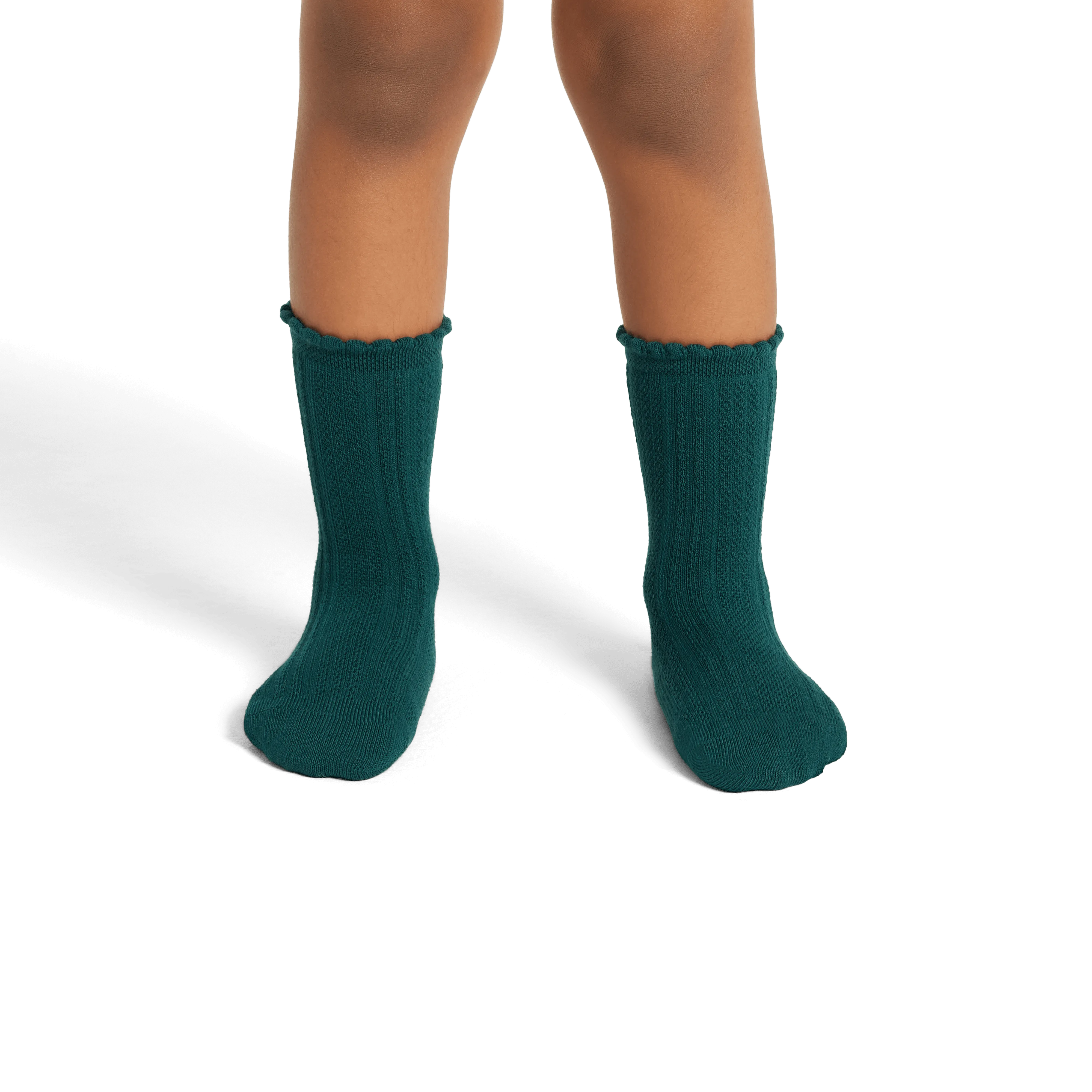 Junior Pointelle Calf Sock 4-Pack