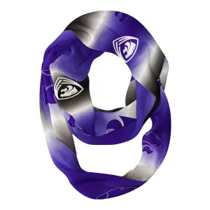 Kansas State Wildcats KSU All Over Logo Game Day Collegiate Women Ultra Soft Knit Infinity Scarf by Vive La Fete