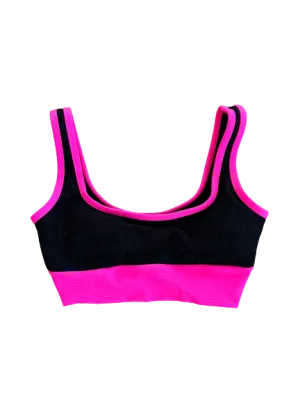 Kiawah Top- Neon Nights- Neon Pink