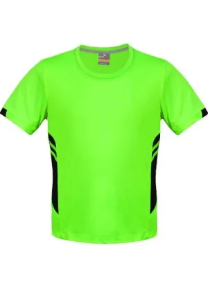 Kids Tasman Tee Neon Green/Black