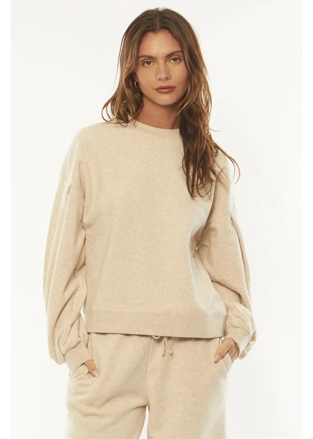 KIRRA LS KNIT FLEECE TOP