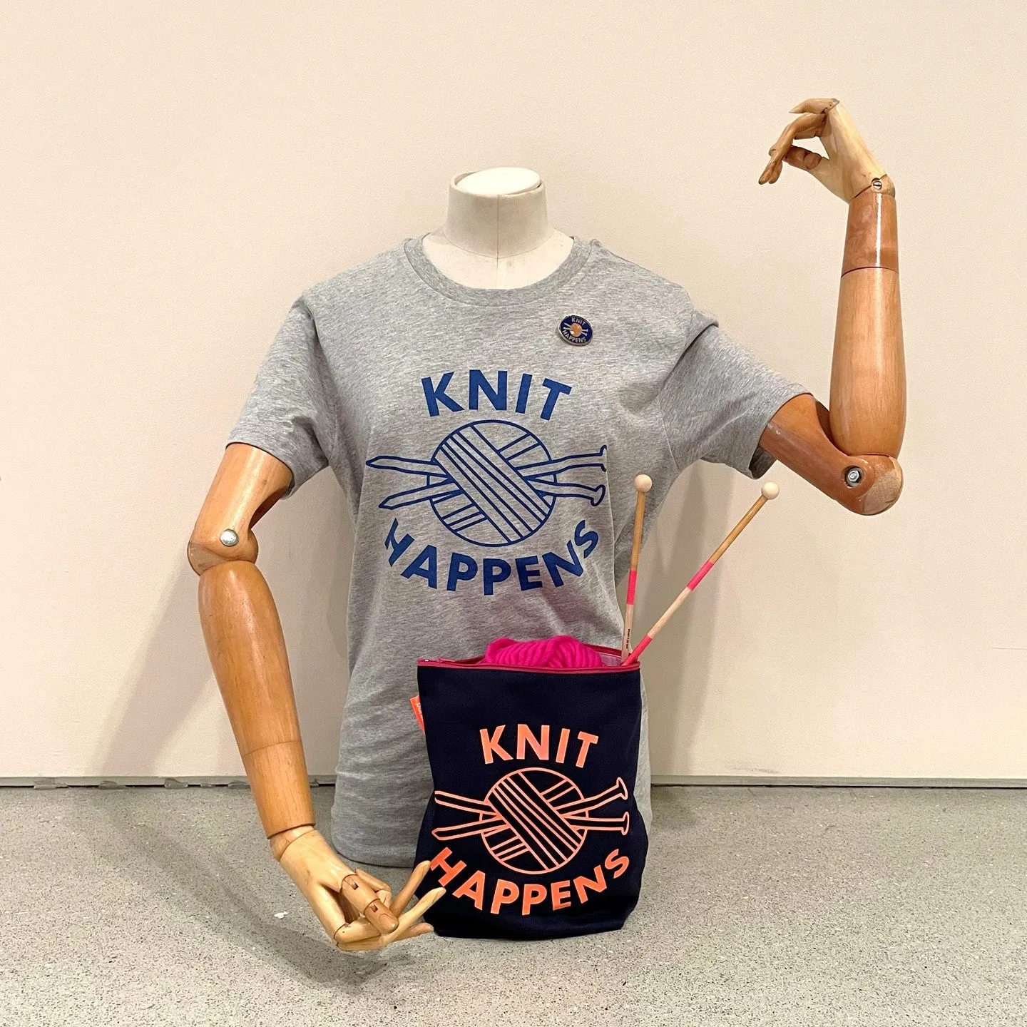 Knit Happens Craft Project Zip Pouch