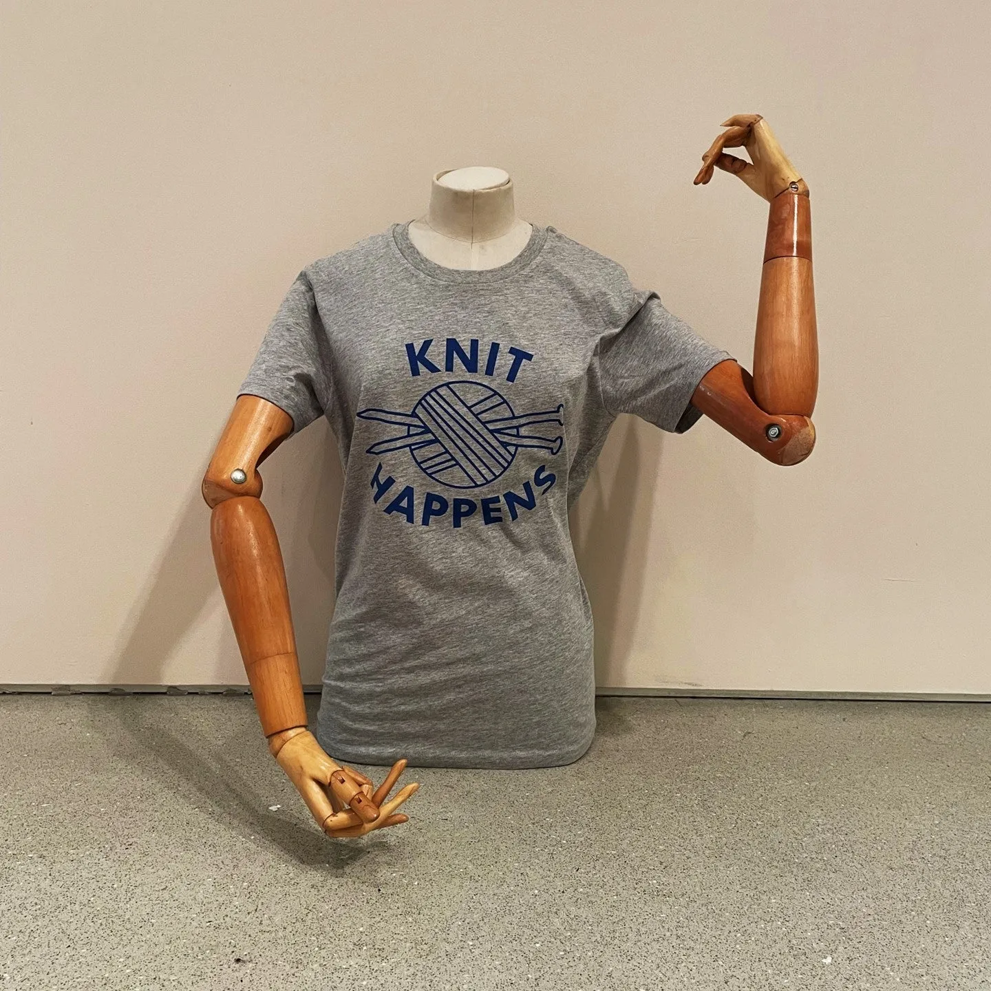 Knit Happens Grey T-Shirt
