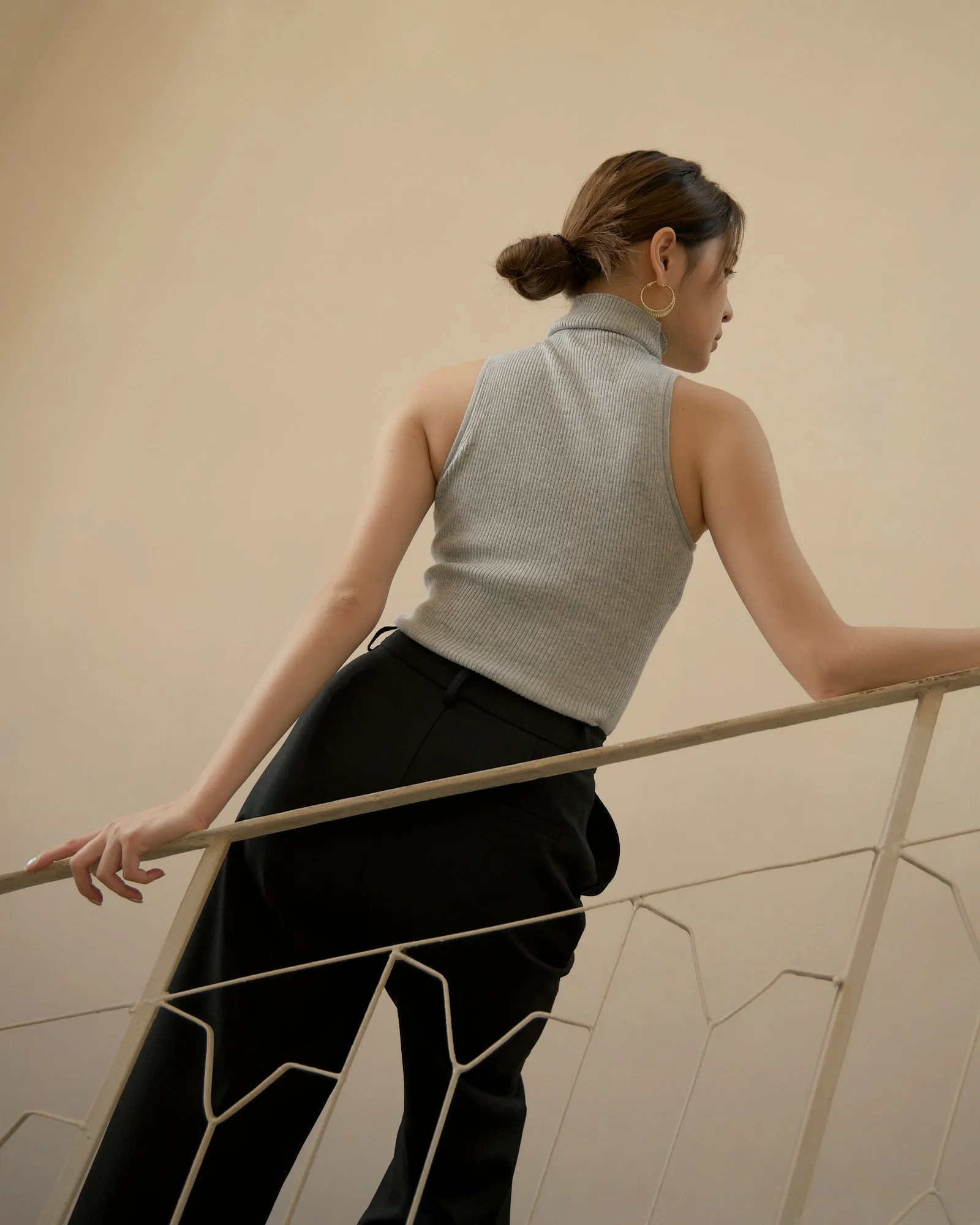 Knit High Neck Bra Top (高領背心針織)