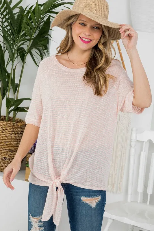 KNIT JERSEY BOXY TOP