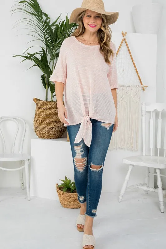 KNIT JERSEY BOXY TOP