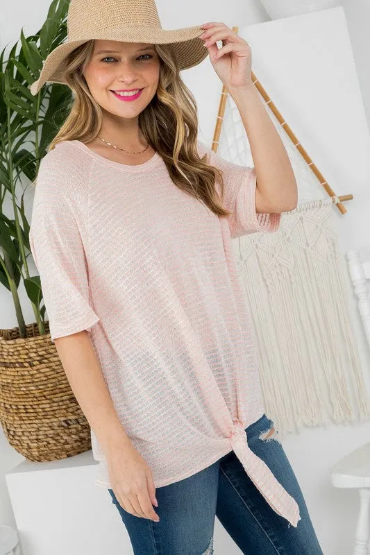 KNIT JERSEY BOXY TOP