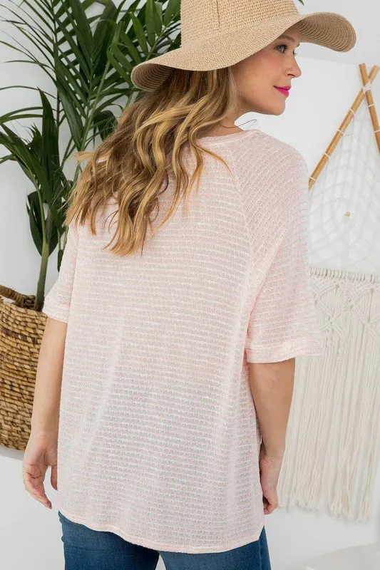 KNIT JERSEY BOXY TOP