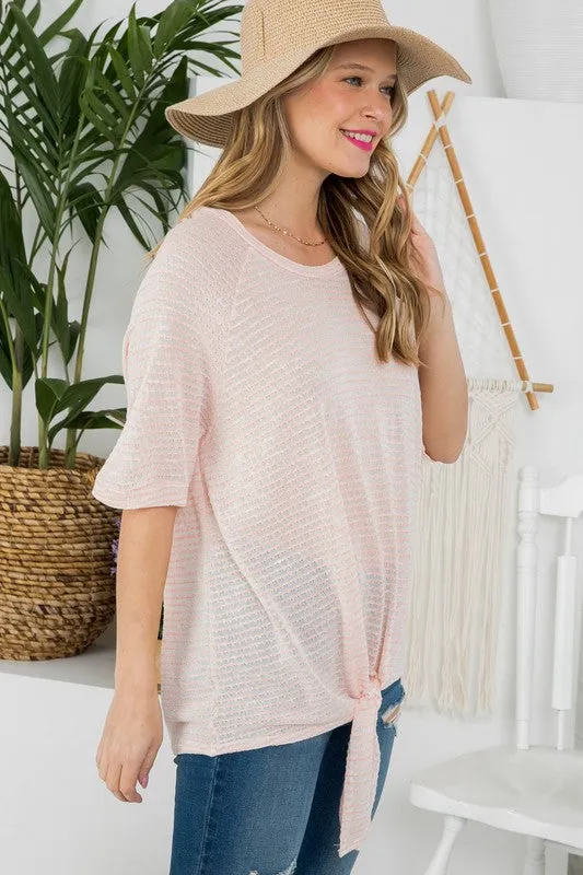 KNIT JERSEY BOXY TOP