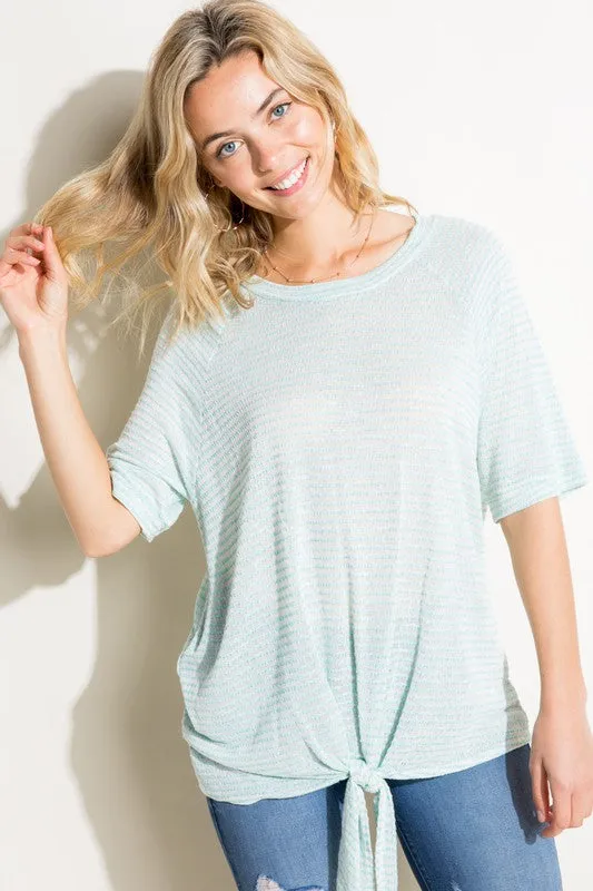 KNIT JERSEY BOXY TOP