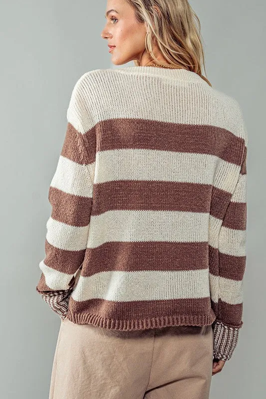 Kyle Marshmallow Coco Knit Sweater