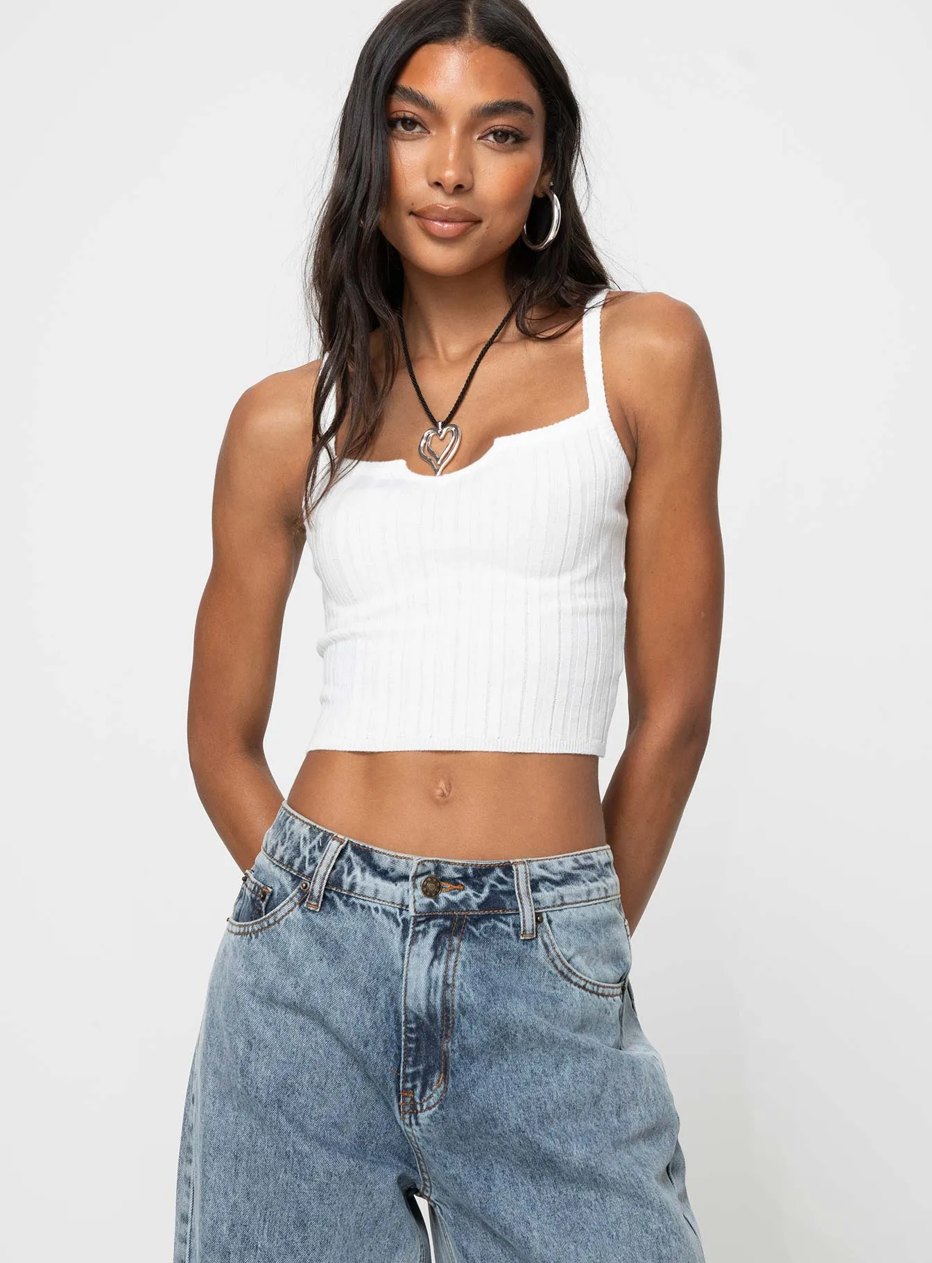 Kyria Knit Top White