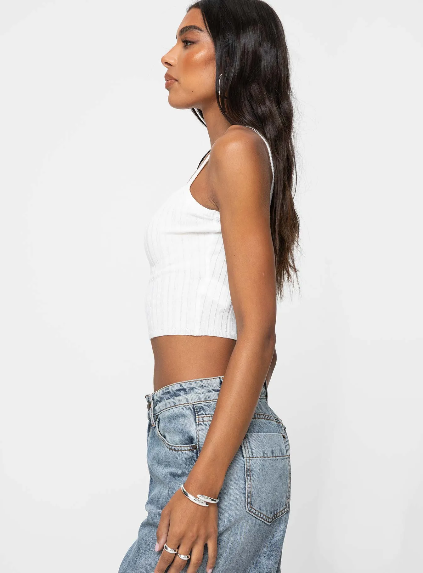 Kyria Knit Top White