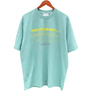 LACOSTE LOOSE FIT ORGANIC COTTON  PIQUE CREW NECK T-SHIRT Men’s-GREEN -3A4