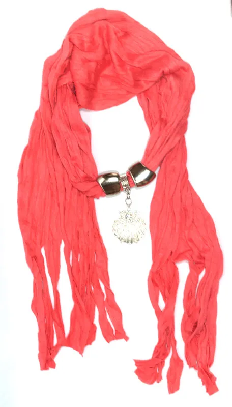 Ladies Studded Sea Shell Pendants Fashion Scarf Wholesale
