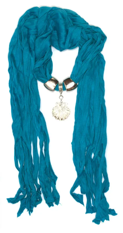 Ladies Studded Sea Shell Pendants Fashion Scarf Wholesale
