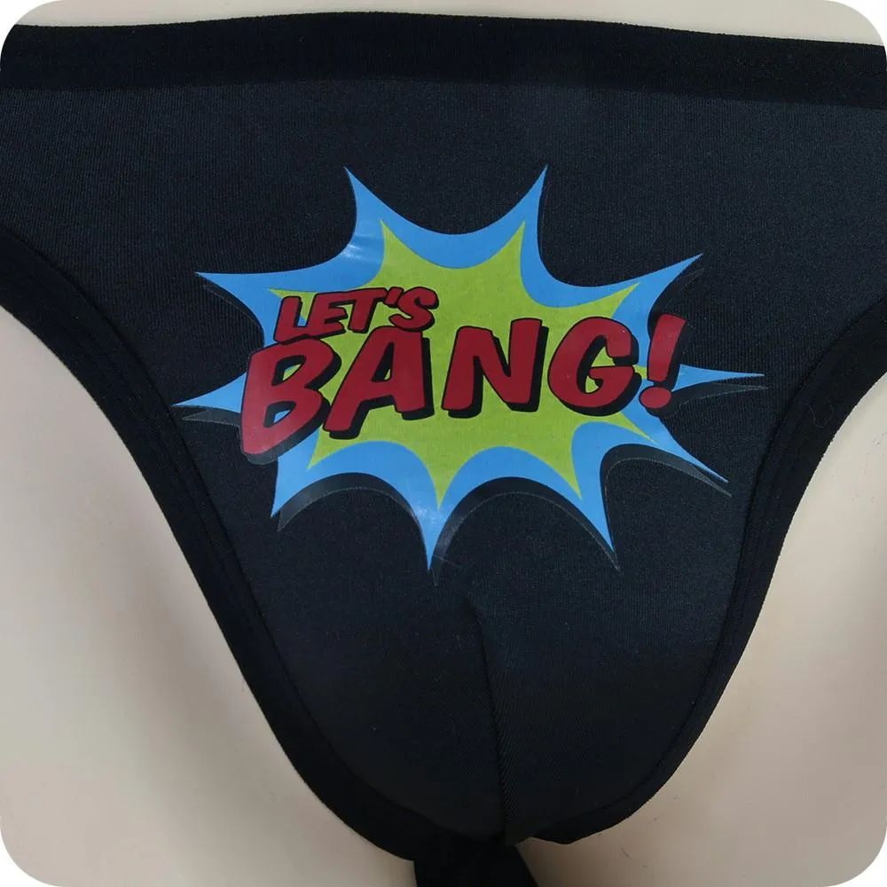 Let's Bang! Superhero Thong in Black in OS