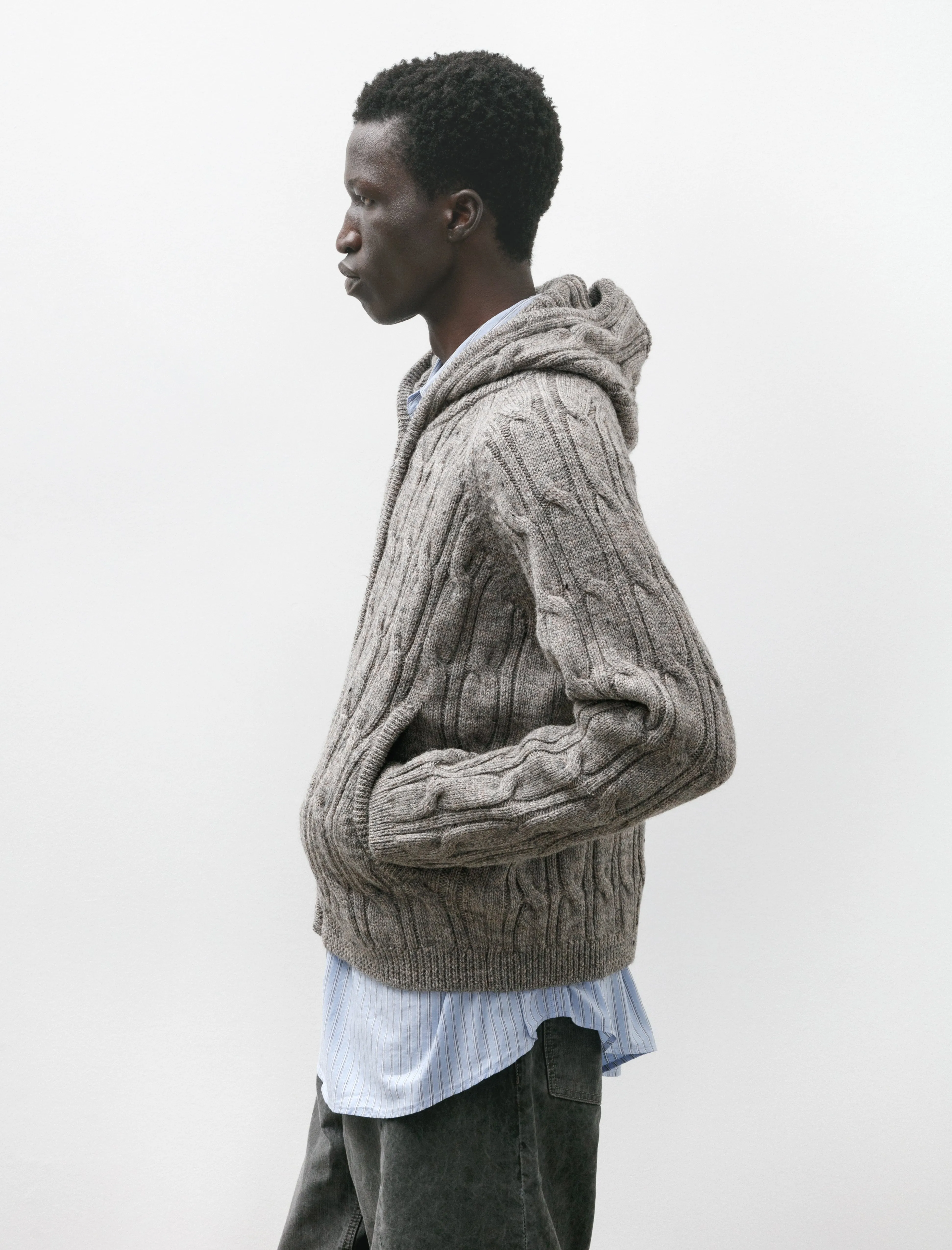 Level Hood Stable Melange Isles Wool