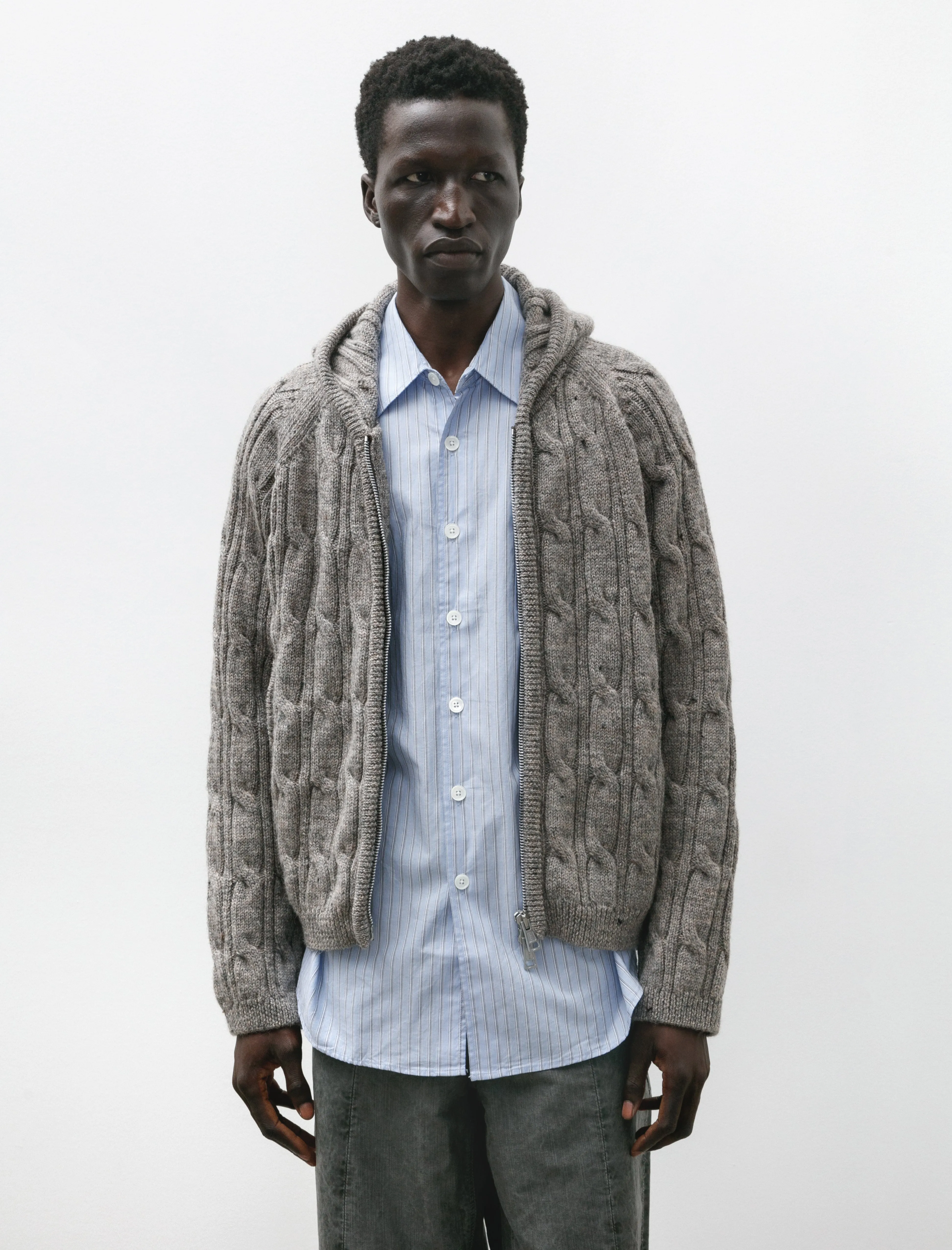 Level Hood Stable Melange Isles Wool