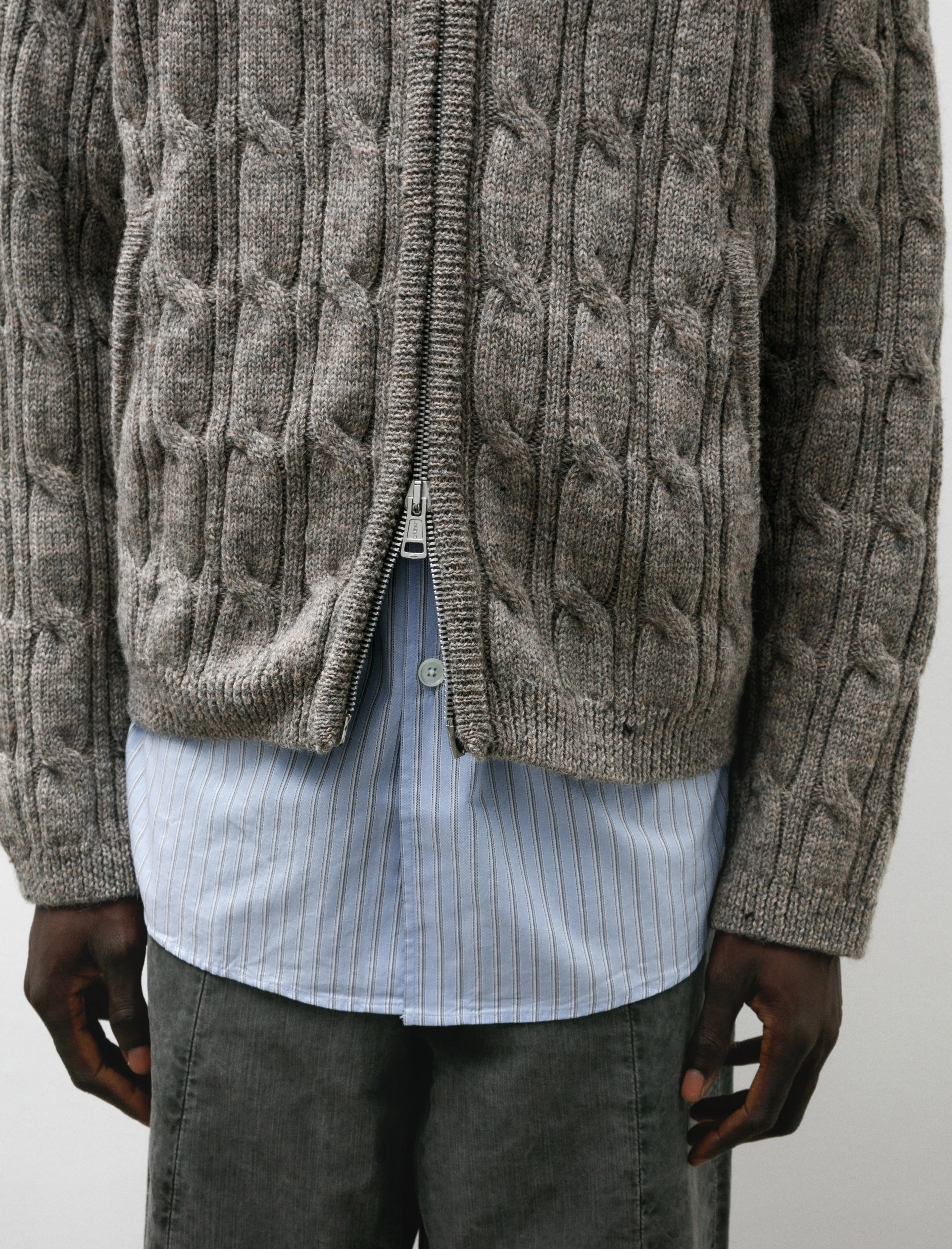 Level Hood Stable Melange Isles Wool