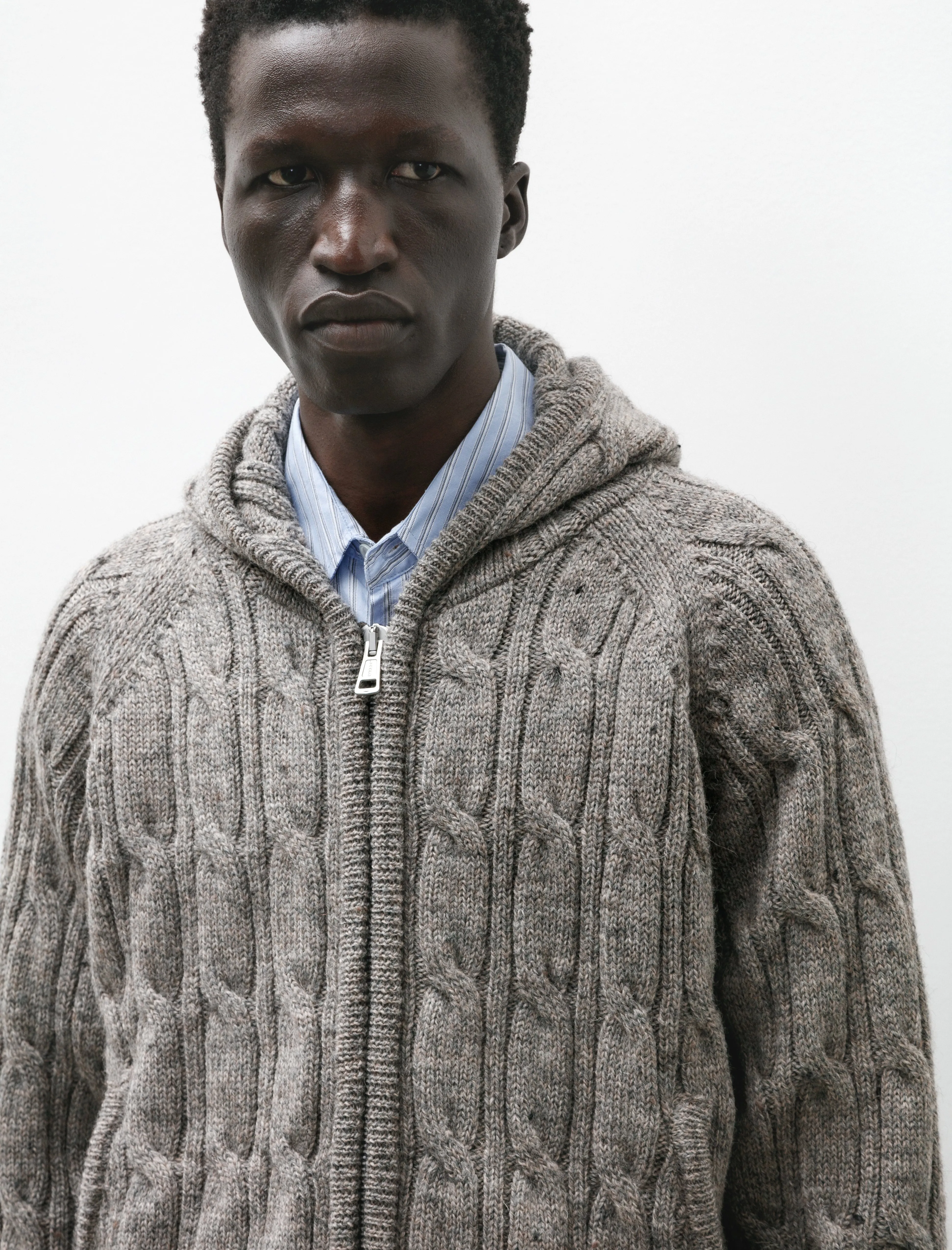 Level Hood Stable Melange Isles Wool