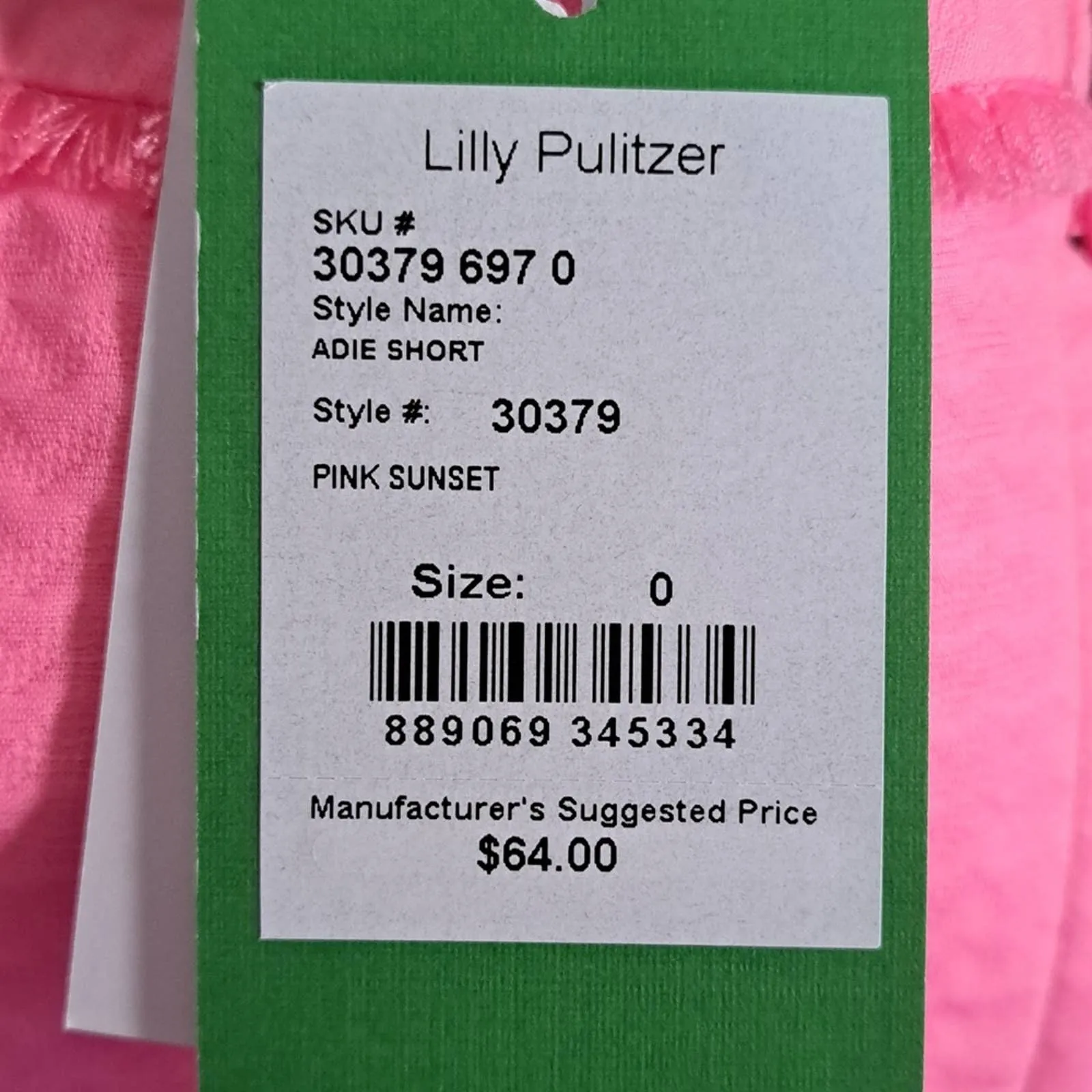 Lilly Pulitzer Adie Shorts in Pink Sunset