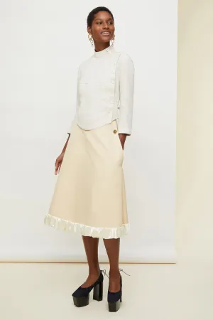 Linen and silk fencing jacket