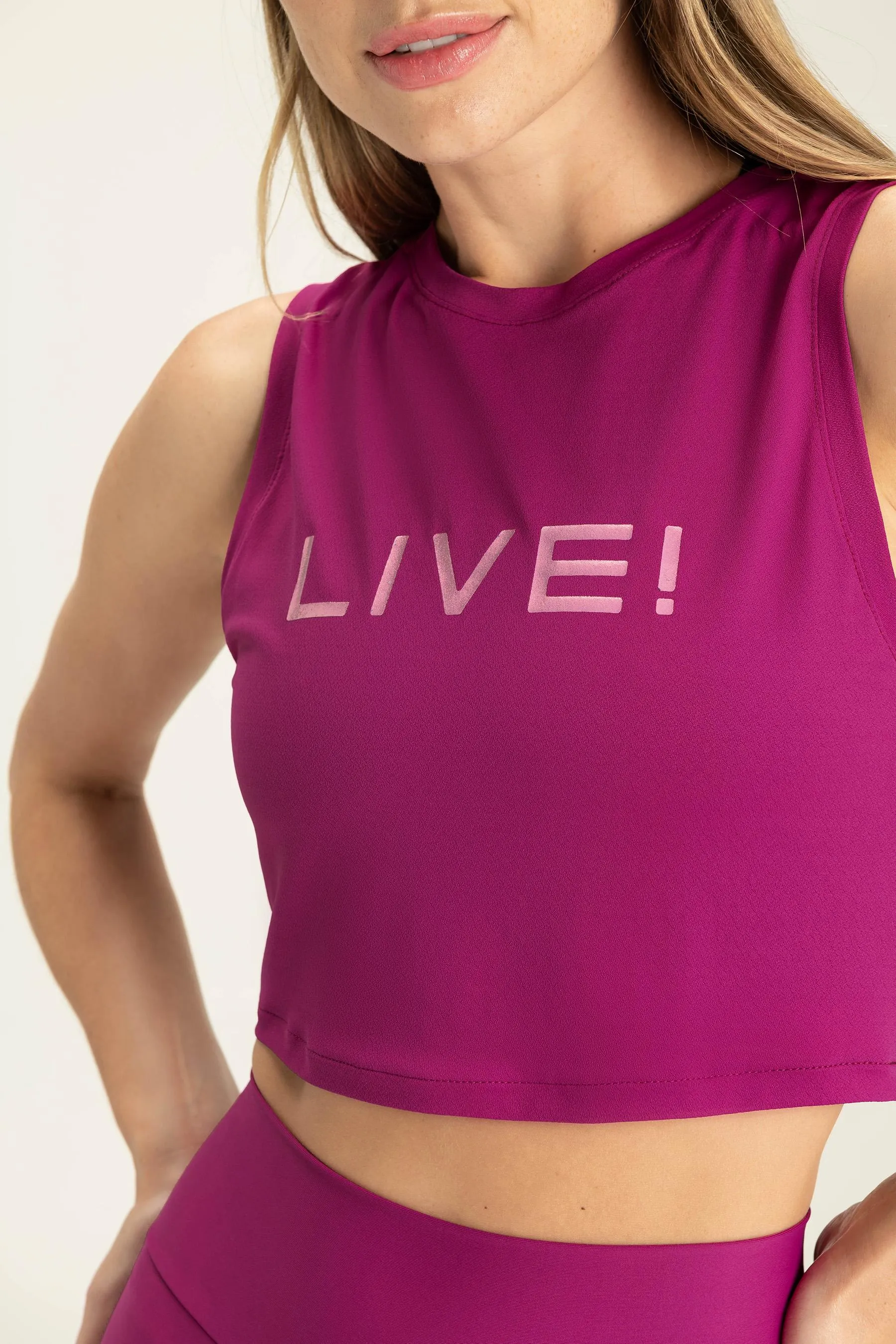 LIVE! Cropped Tank Top