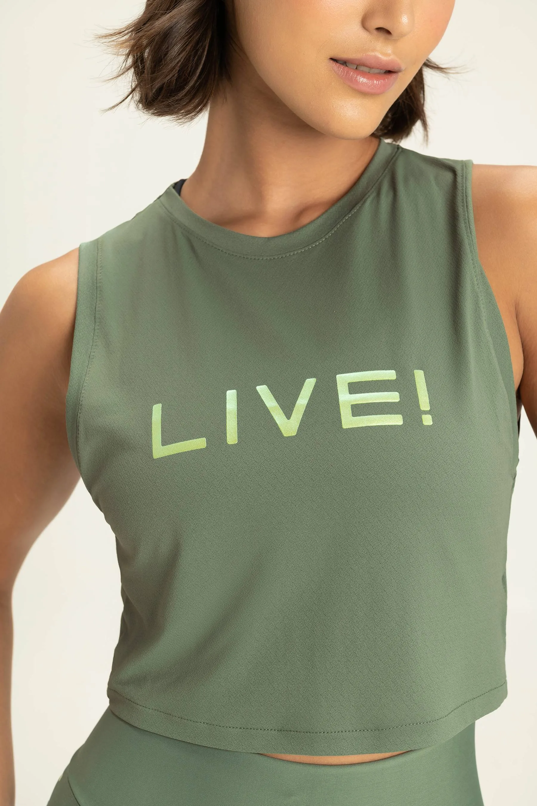 LIVE! Cropped Tank Top