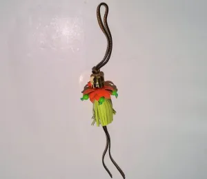 Loewe Paula's Ibiza Gold Elephant Tropical Flower Bag Charm