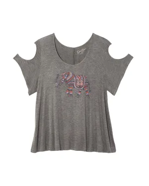 Louisa Top | Light Grey / Lilac