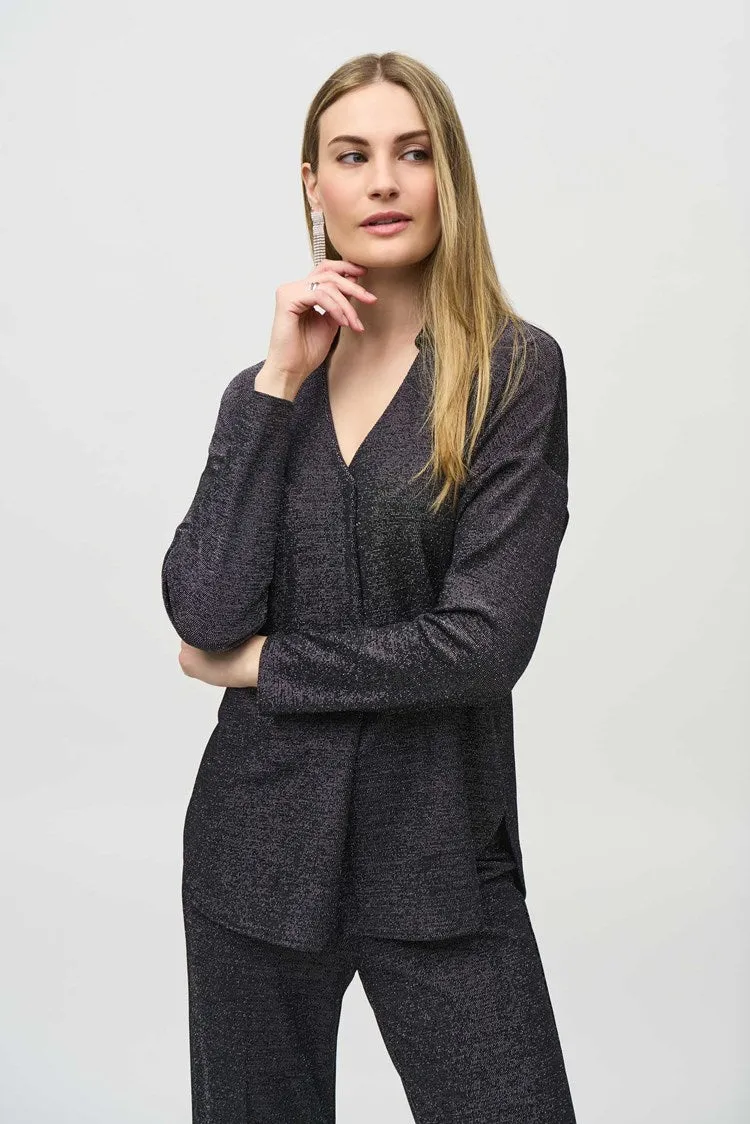 Lurex Knit Straight Top