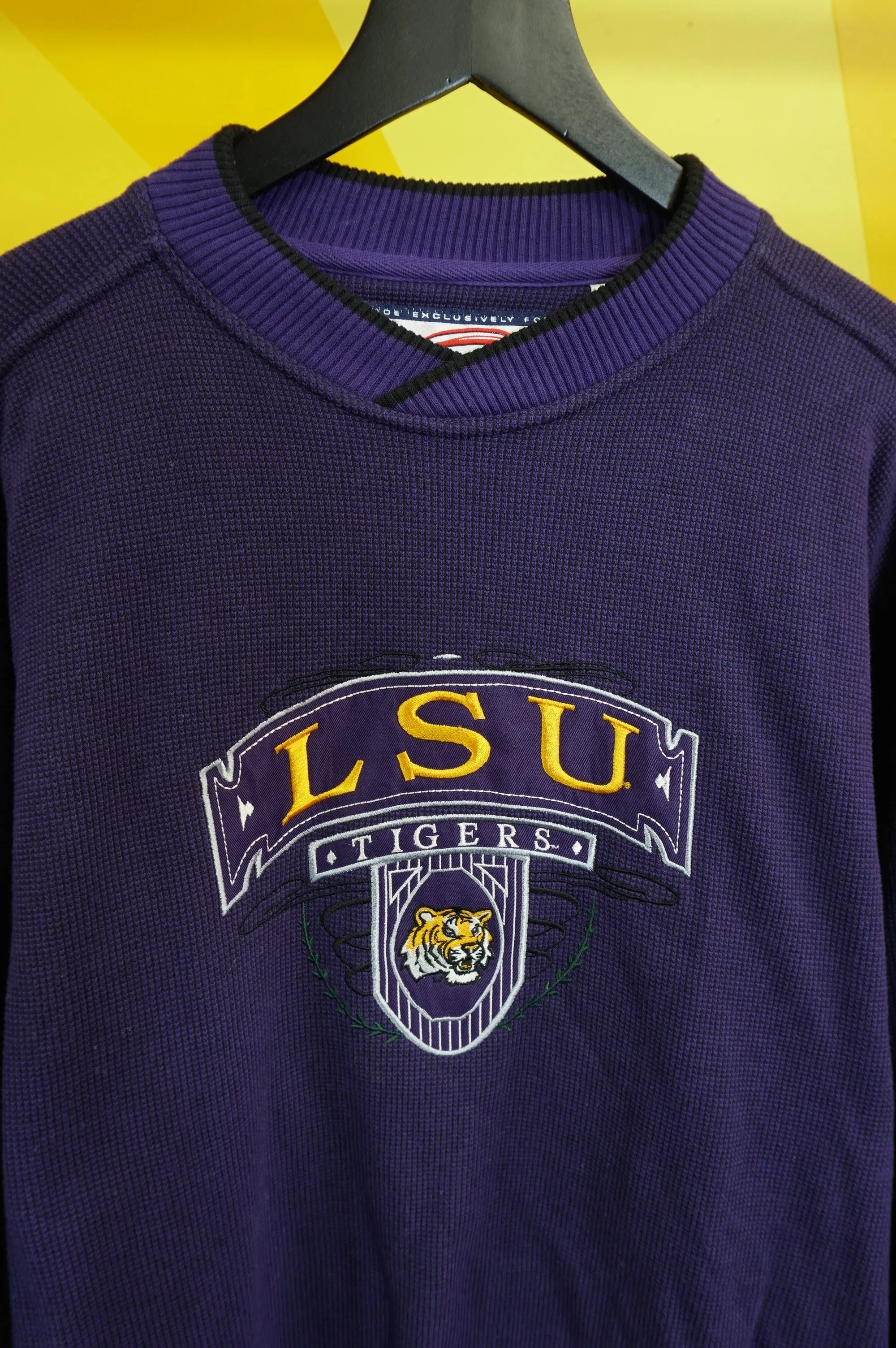 (M) Vtg LSU Embroidered Crewneck