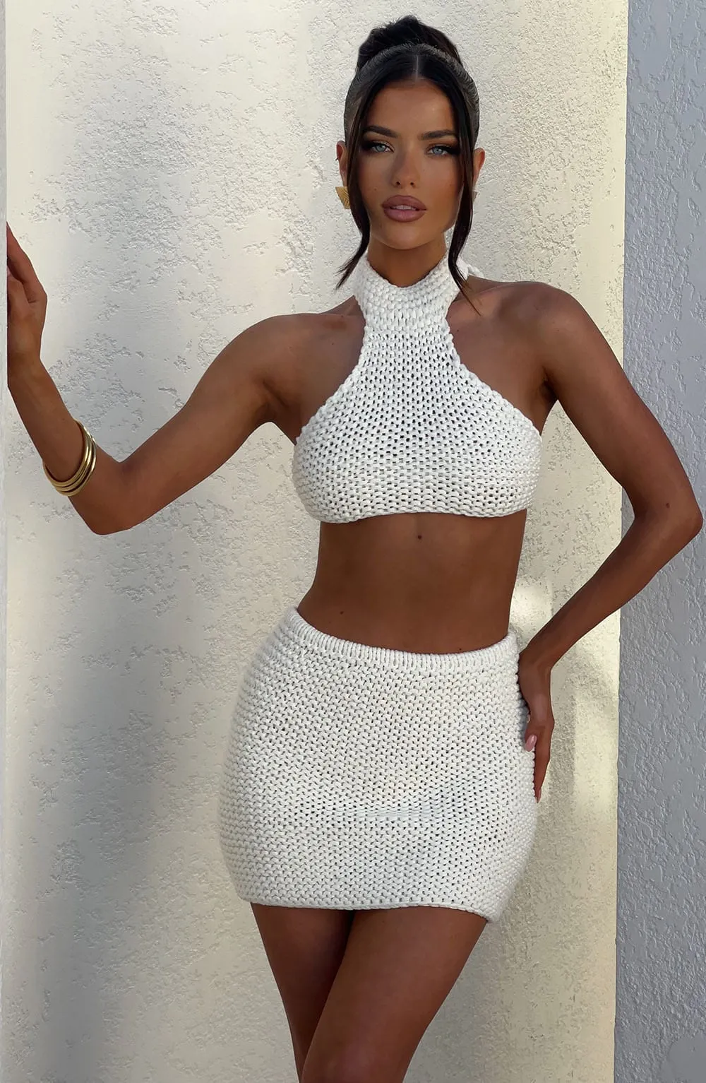 MAELLE HALTER TOP   SKIRT